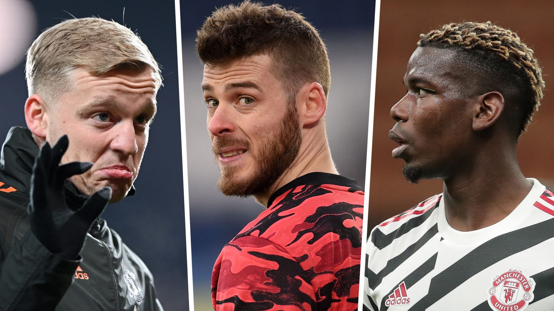 GFX Manchester United van de Beek de Gea Pogba