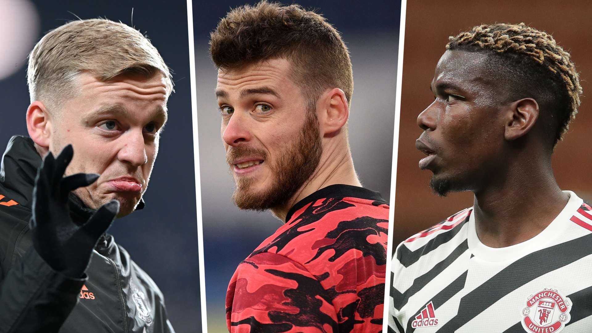 GFX Manchester United van de Beek de Gea Pogba