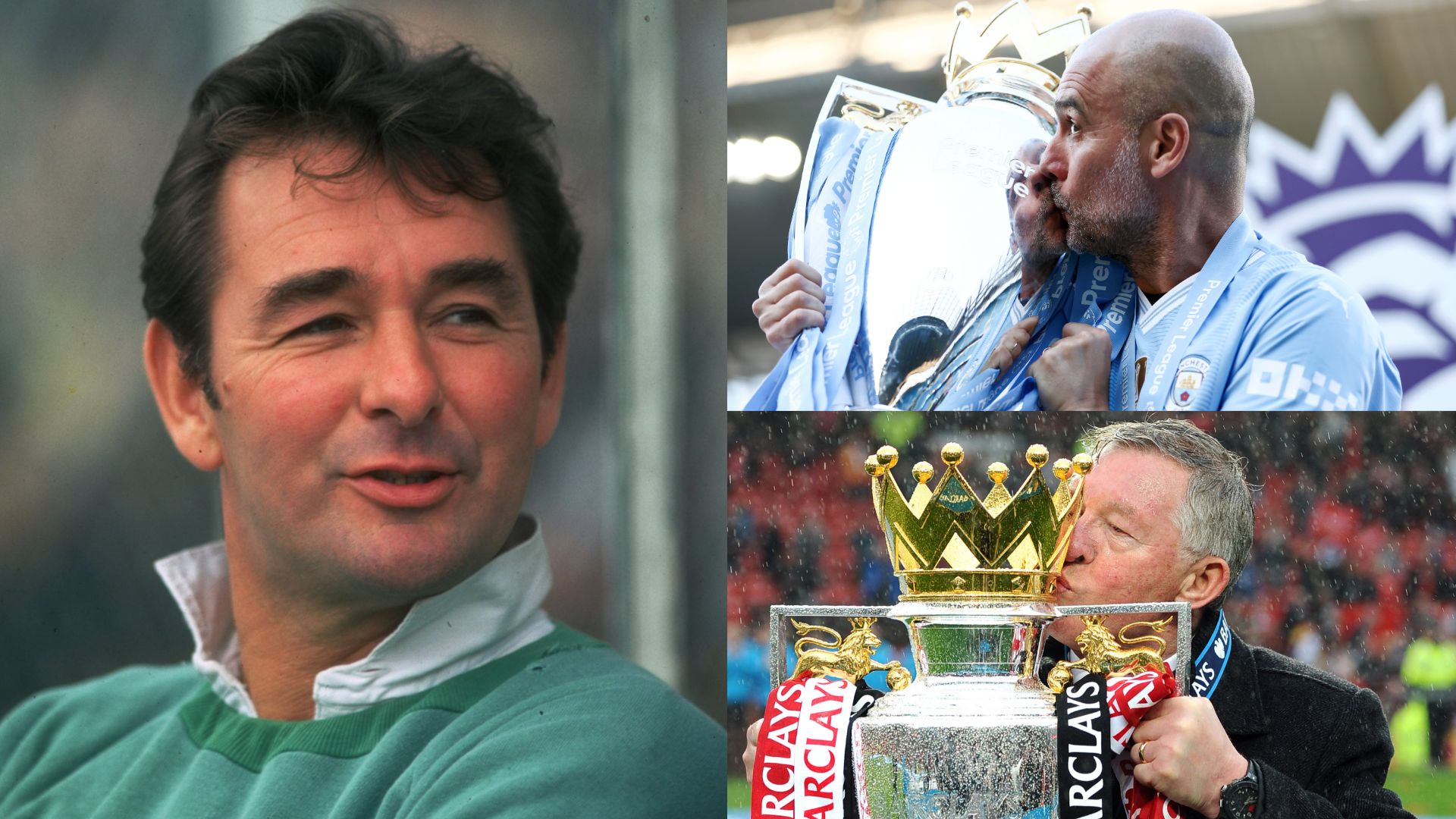 Brian Clough Pep Guardiola Sir Alex Ferguson