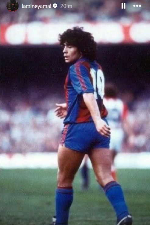 Diego Maradona Lamine Lamine Yamal instagram post