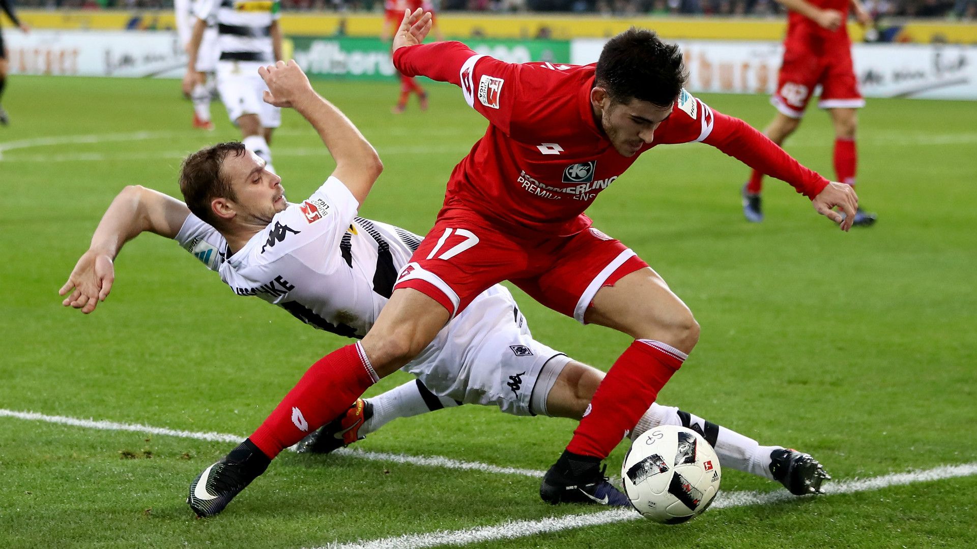 Tony Jantschke Jairo Samperio Borussia Monchengladbach FSV Mainz 05 Bundesliga 11122016