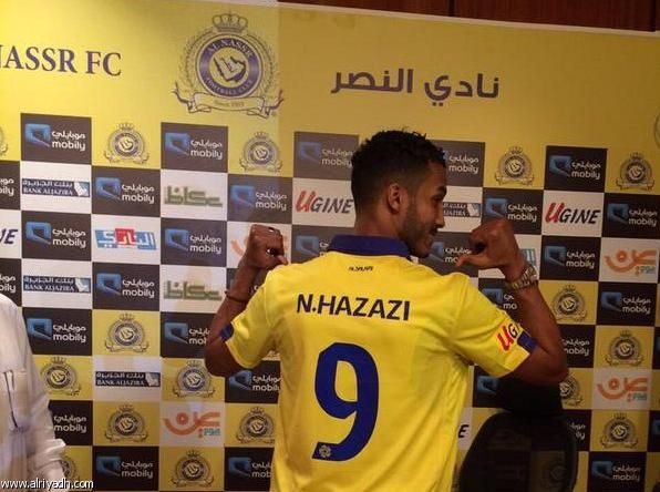 نايف هزازي مهاجم النصر