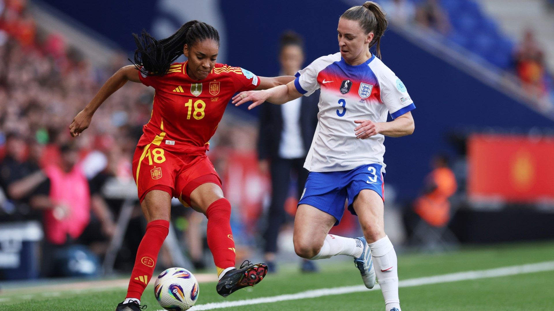 Salma Paralluelo Niamh Charles Spain England Women 2025