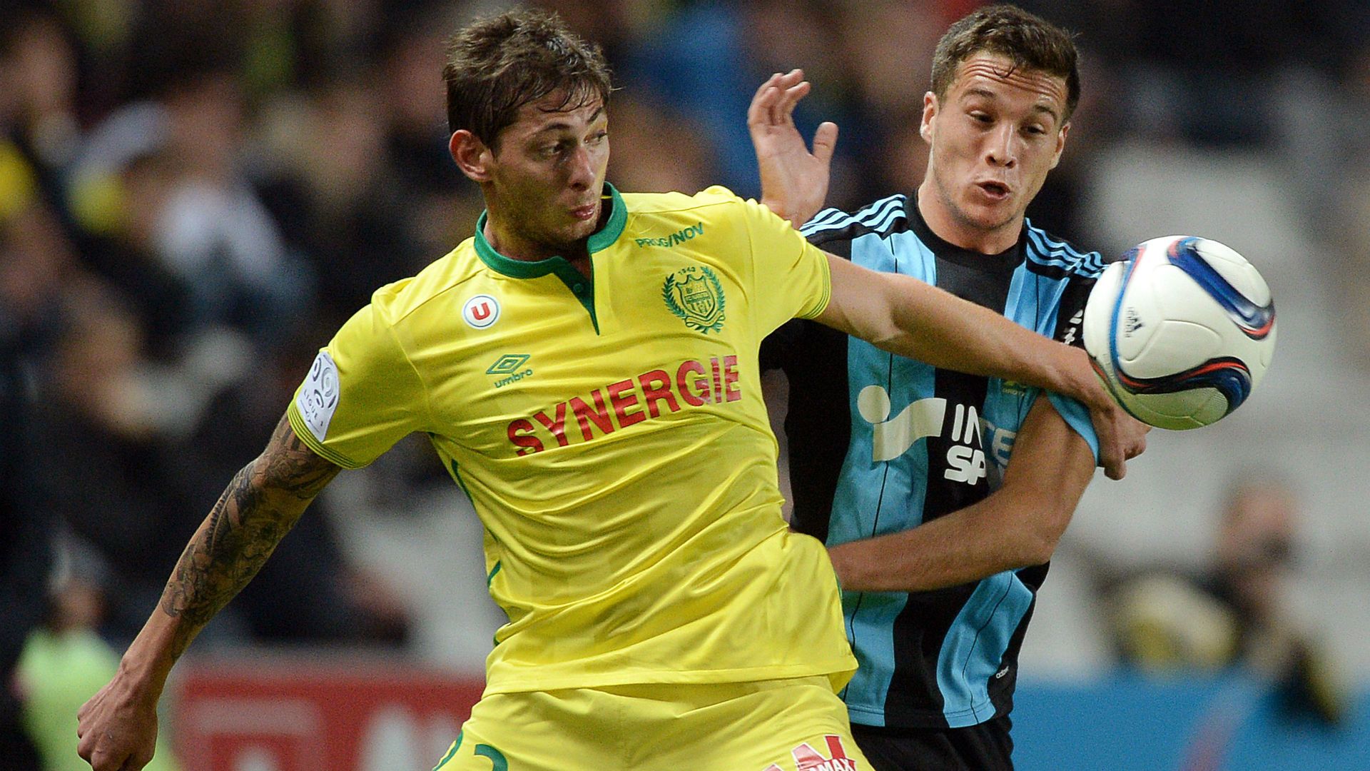 Emiliano Sala Javier Manquillo Nantes Marseille Ligue 1 01112015