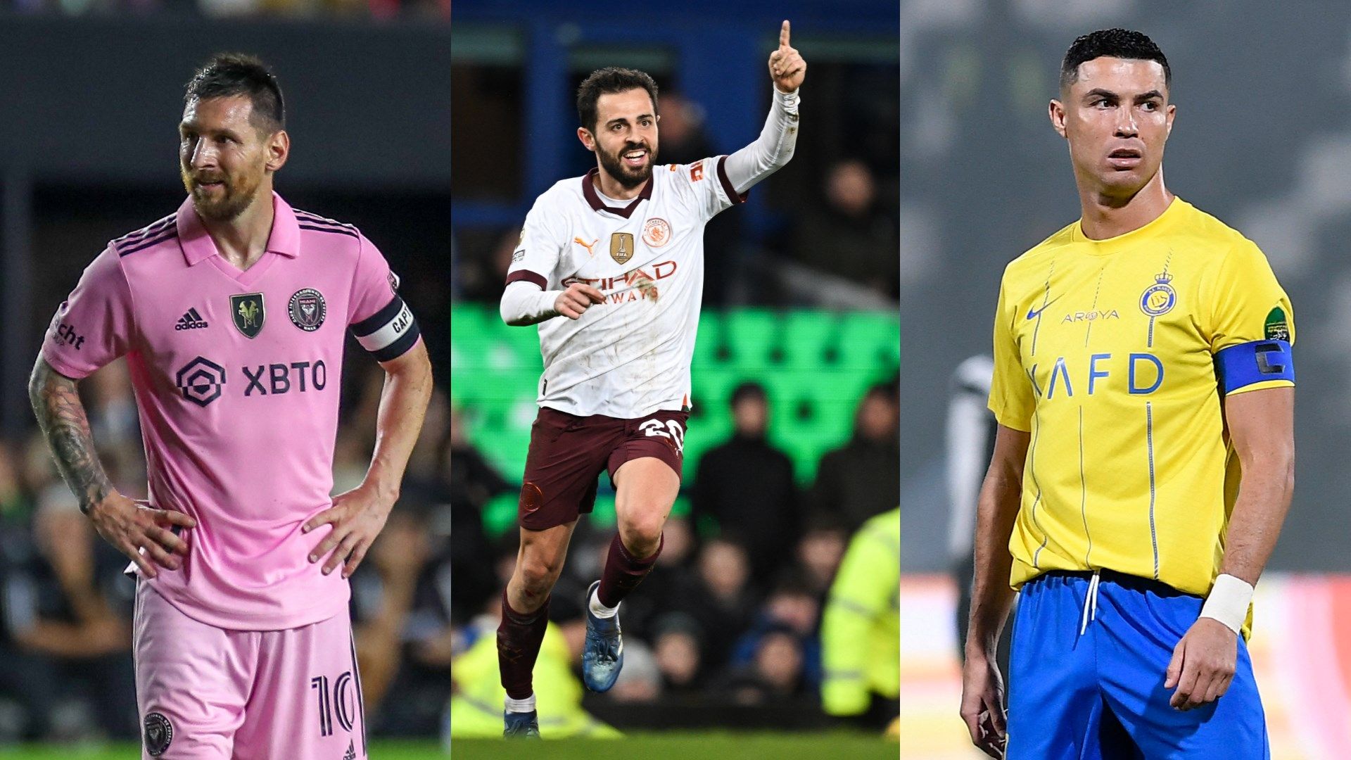 Messi Ronaldo Bernardo Silva