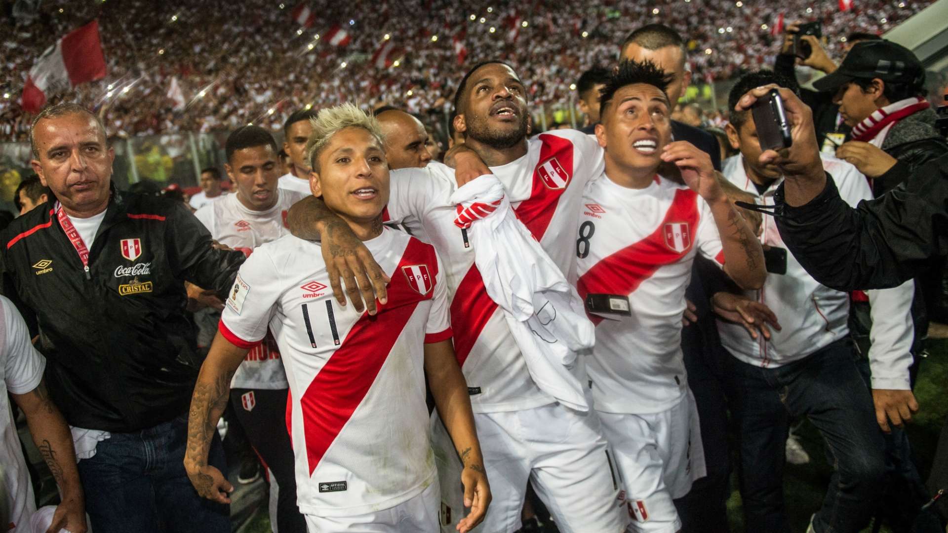 Festejo Perú al Mundial