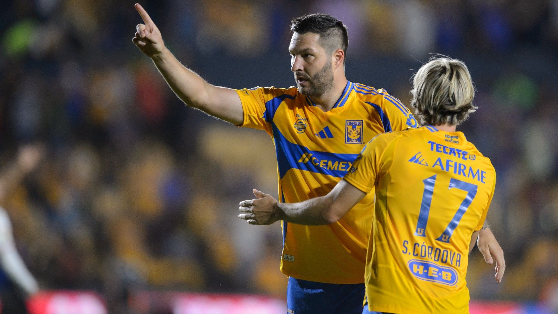 André-Pierre Gignac Sebastián Córdova Tigres Apertura 2024