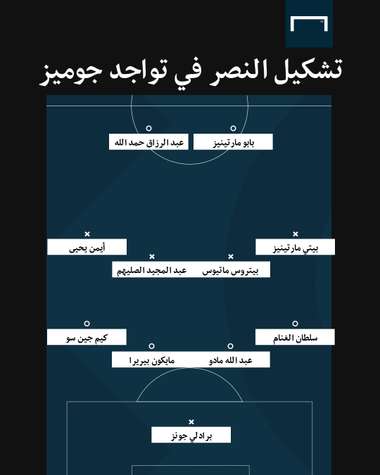 تشكيل النصر في تواجد بابو جوميز