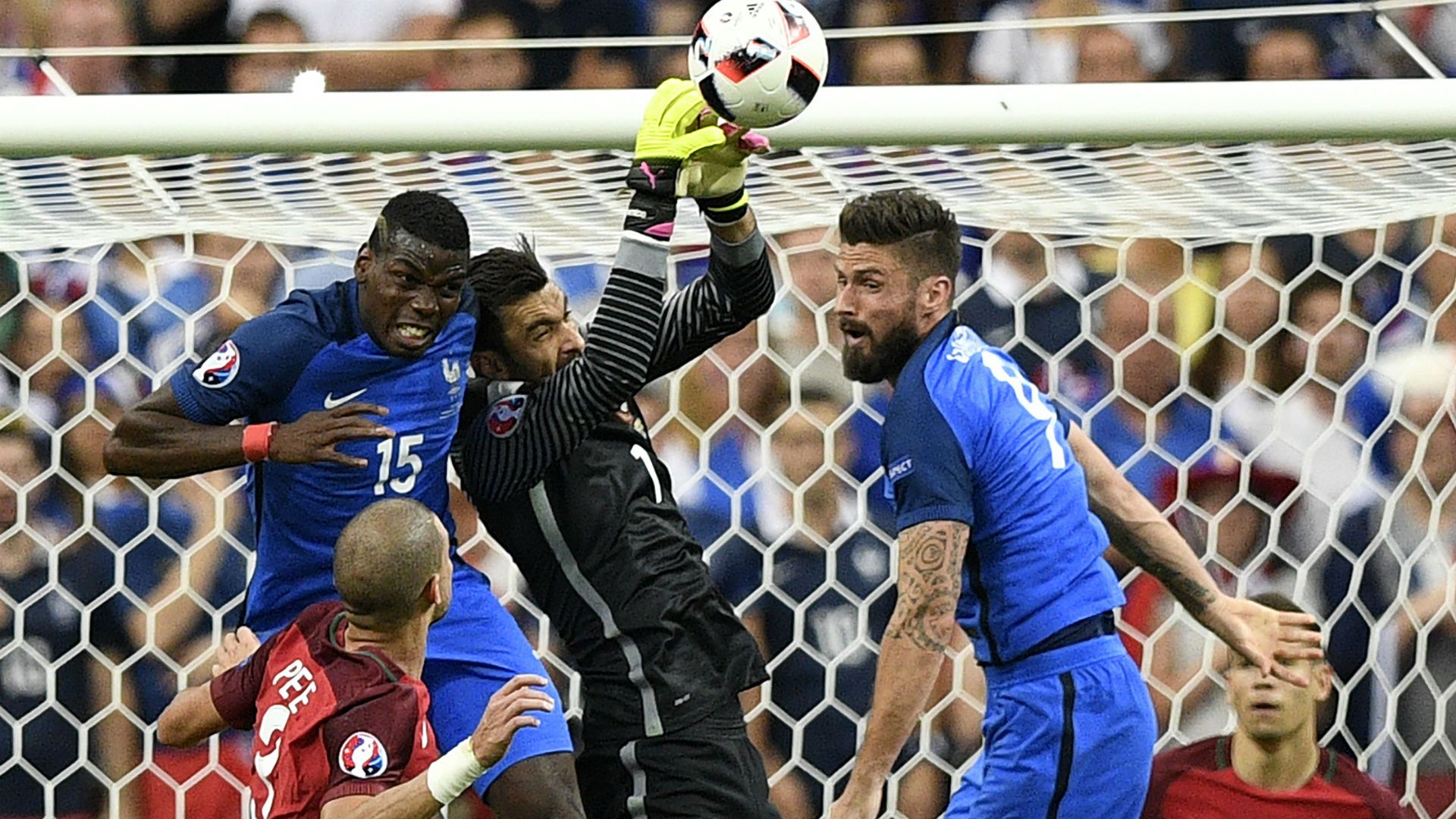Rui Patricio Olivier Giroud Paul Pogba Portugal France UEFA Euro 10072016