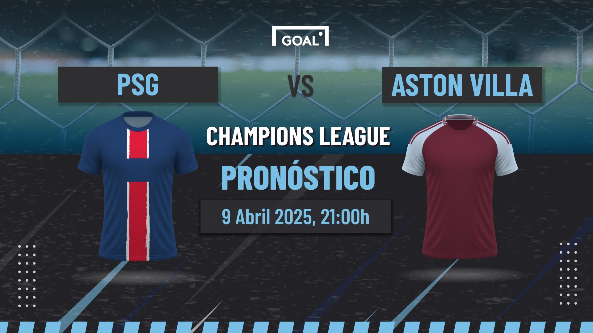 PSG vs Aston Villa Pronóstico y Apuestas Champions League | 09/04/25