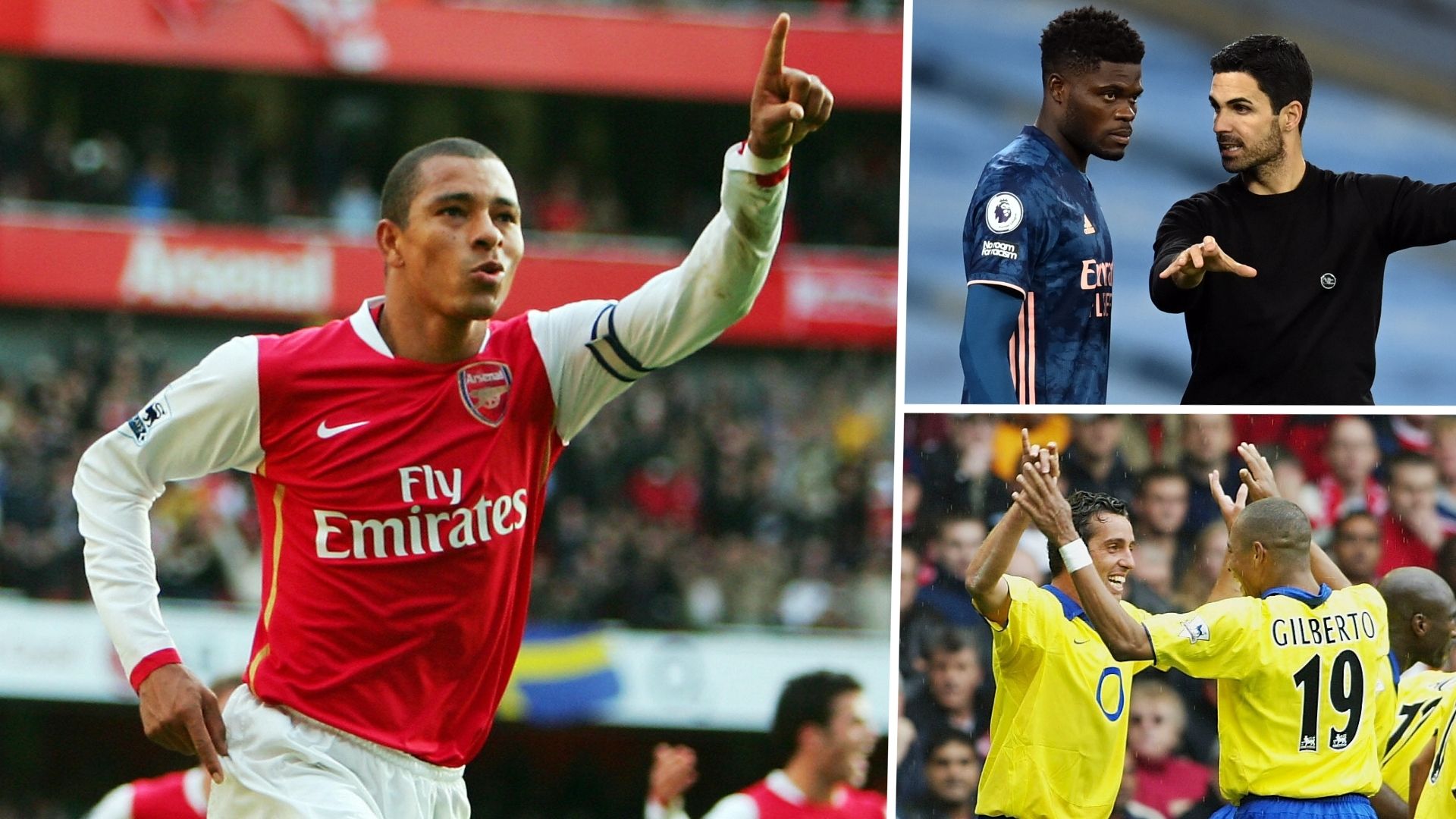 Gilberto Silva Arsenal GFX Edu Mikel Arteta Thomas Partey