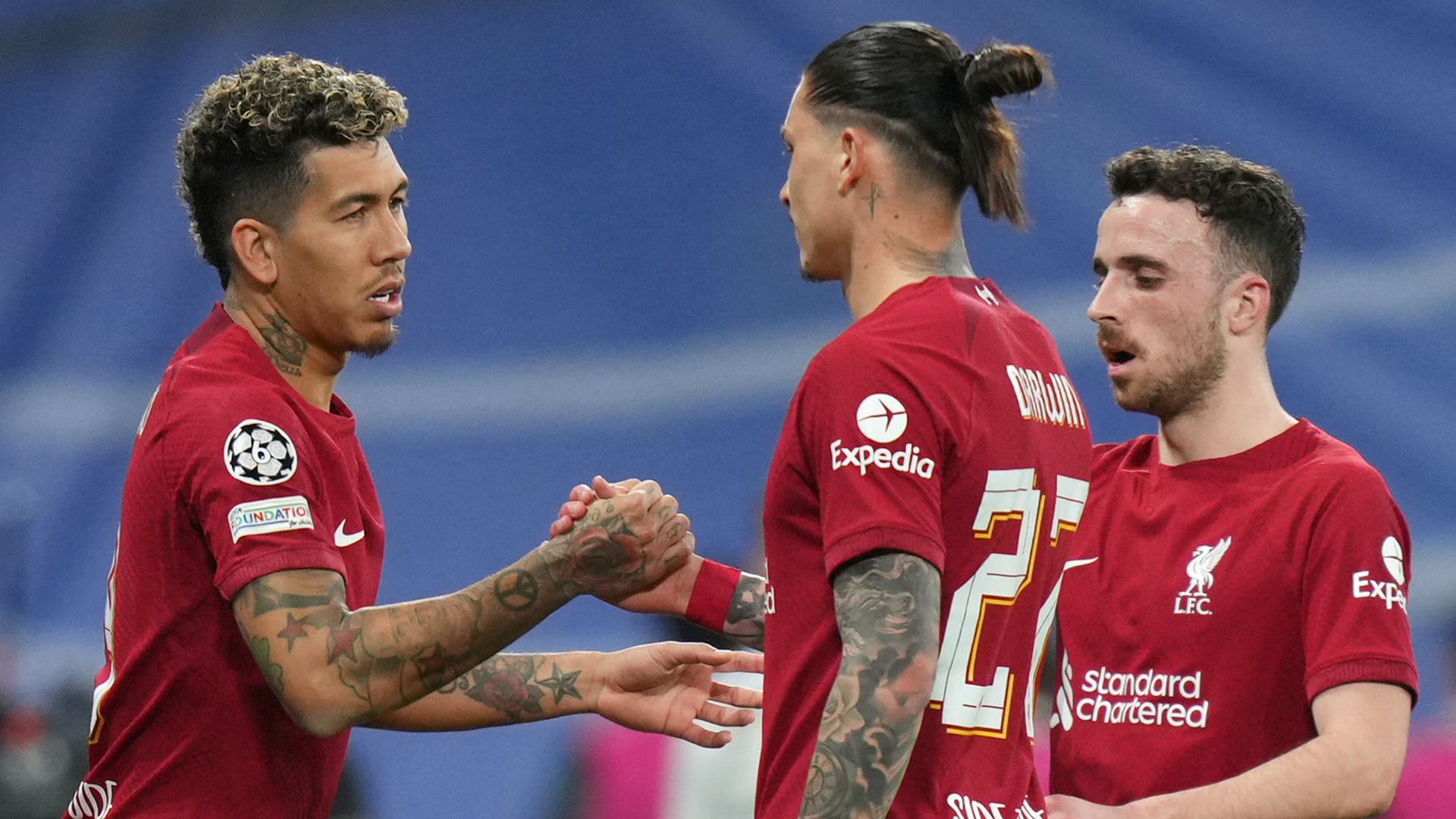Darwin Nunez Roberto Firmino Liverpool Real Madrid 2022-23