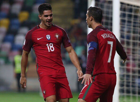 André Silva Cristiano Ronaldo portugal