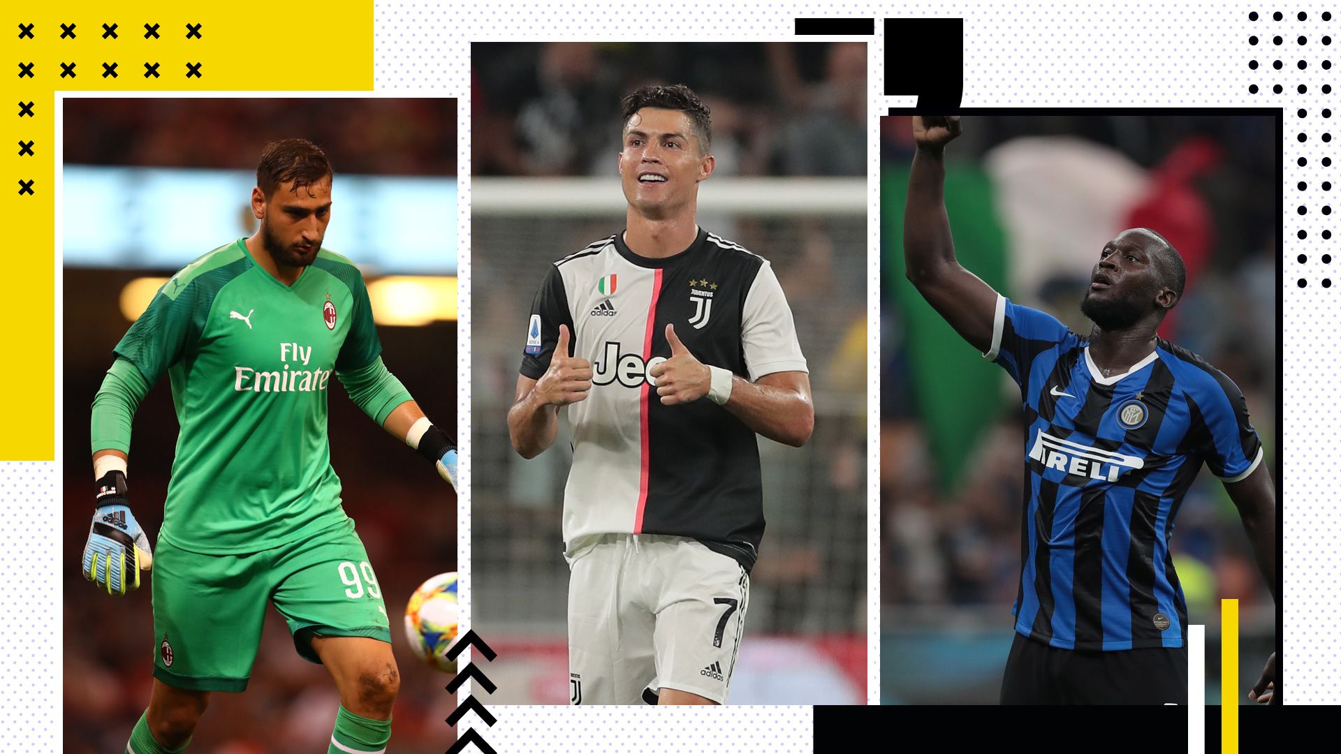 GFX Serie A Donnarumma Ronaldo Lukaku