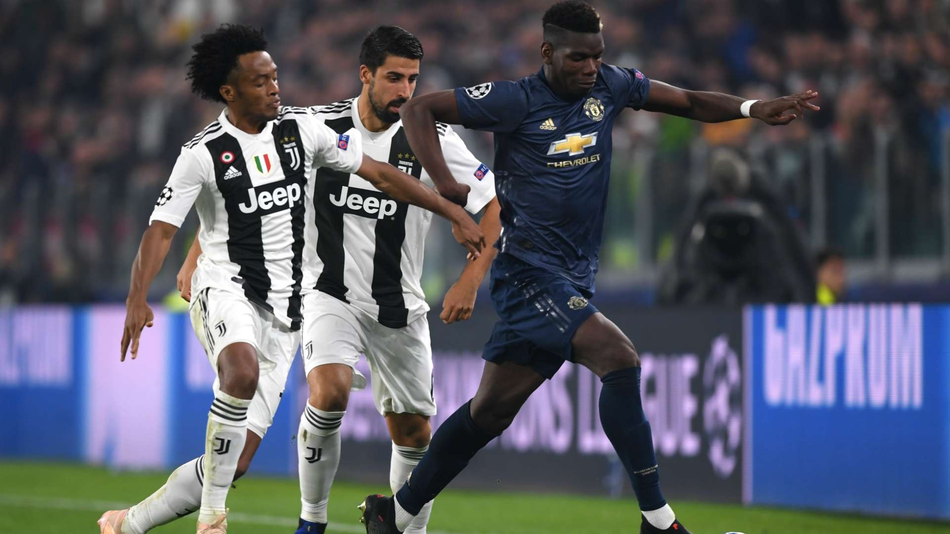 Juan Cuadrado, Sami Khedira Paul Pogba Juventus Manchester United