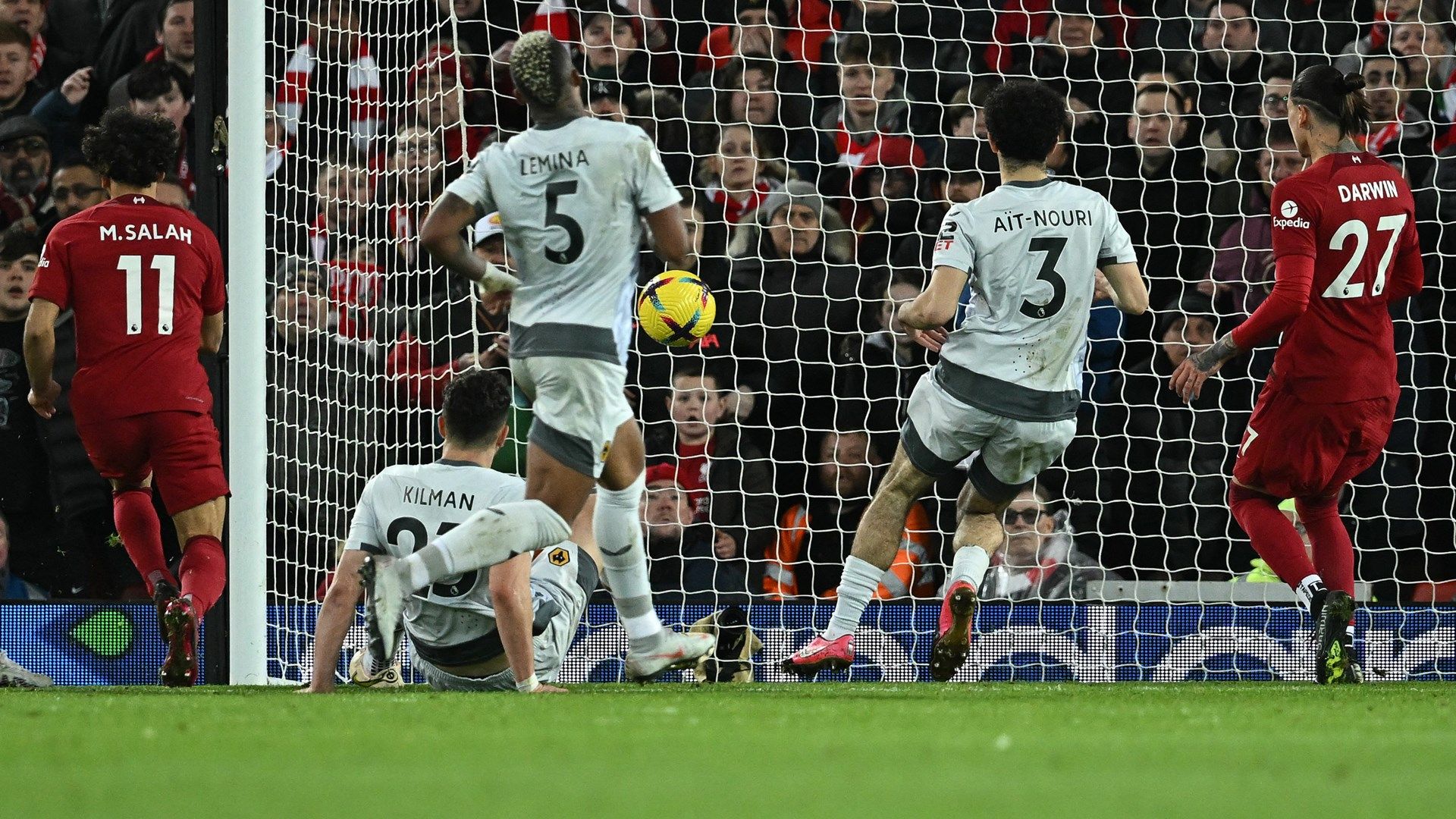 Mohamed Salah Scores, Liverpool Vs. Wolverhampton