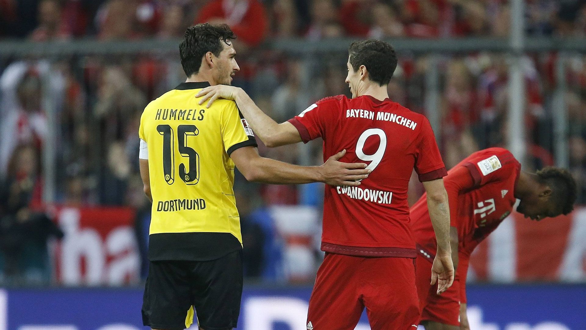 ONLY GERMAN Mats Hummels Borussia Dortmund Robert Lewandowski Bayern München Munich 04102015