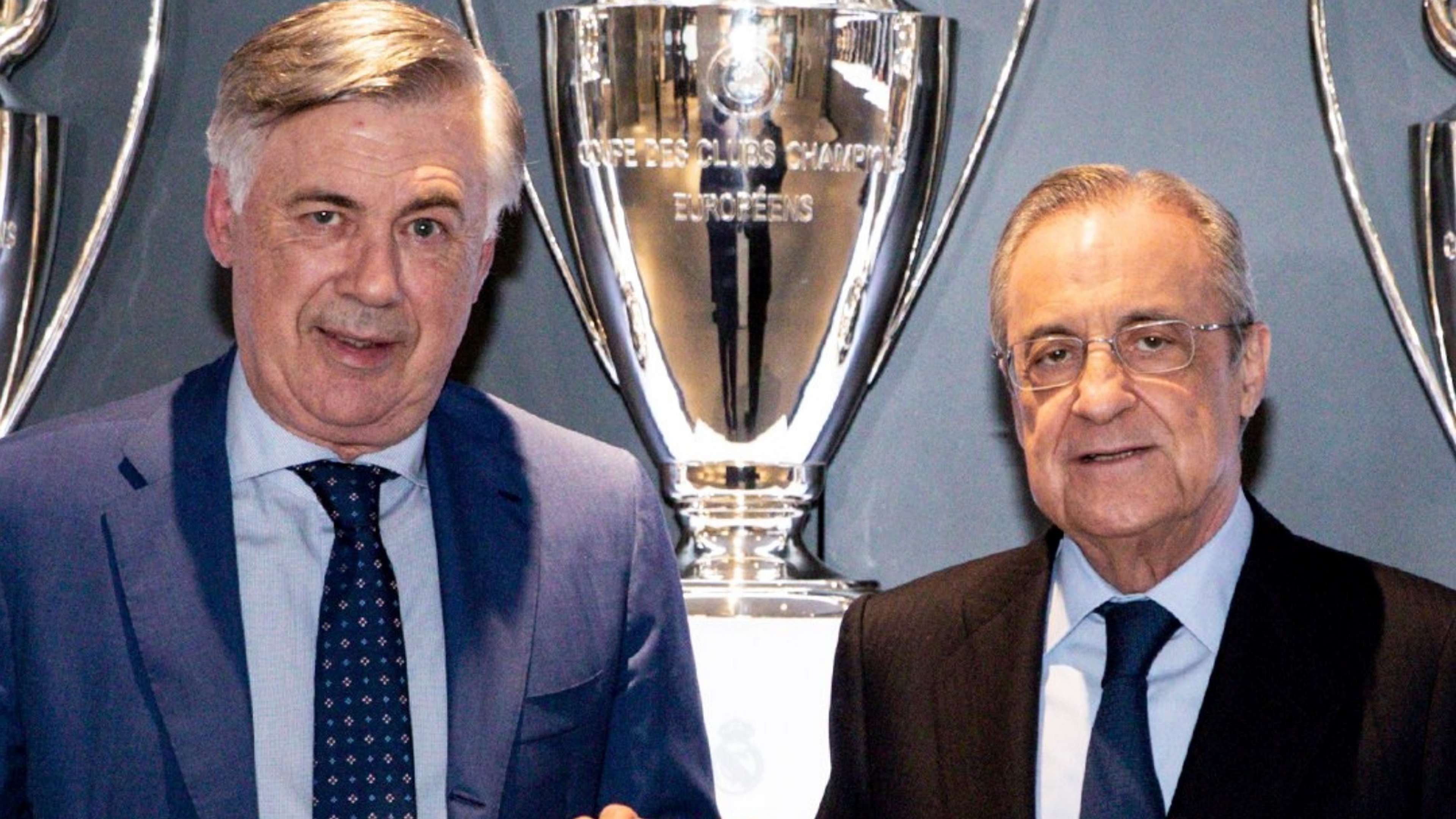 Ancelotti y Florentino Pérez