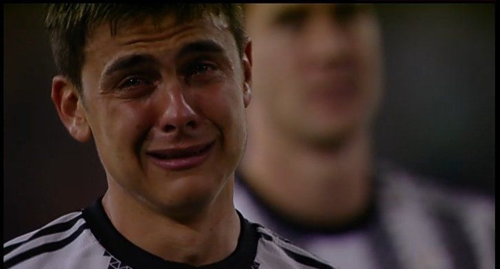 dybala lacrime