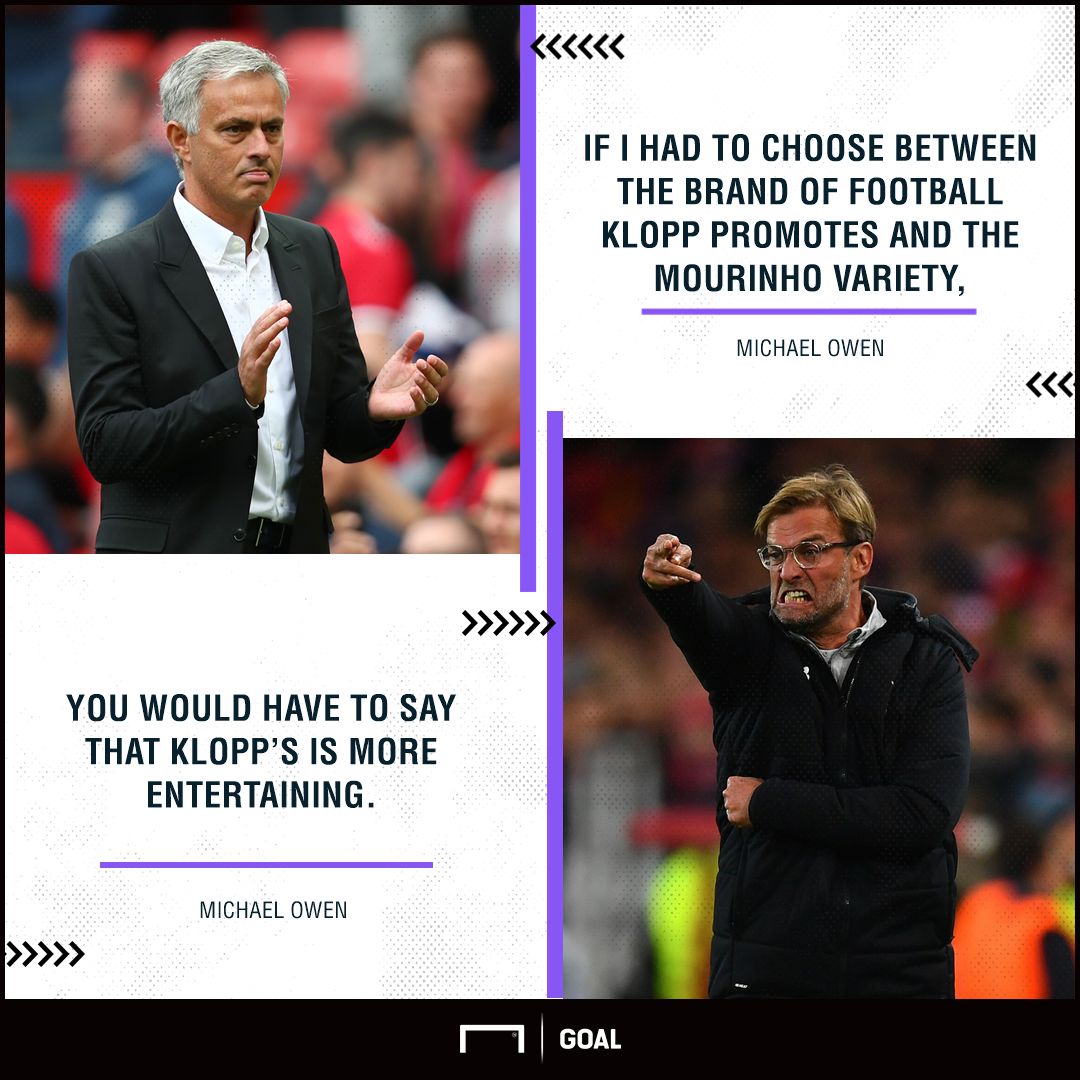 Michael Owen Jose Mourinho Jurgen Klopp entertainment