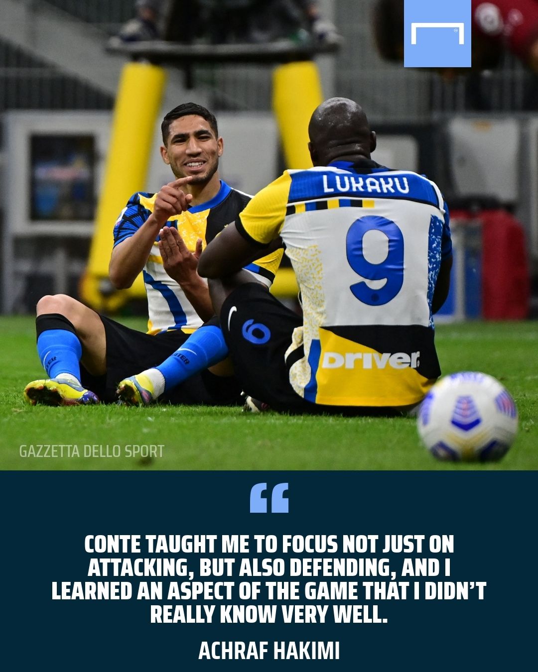 Achraf Hakimi Antonio Conte Inter GFX