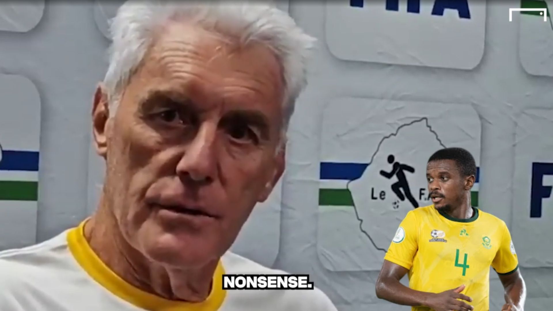 Hugo Broos Mokoena reaction video