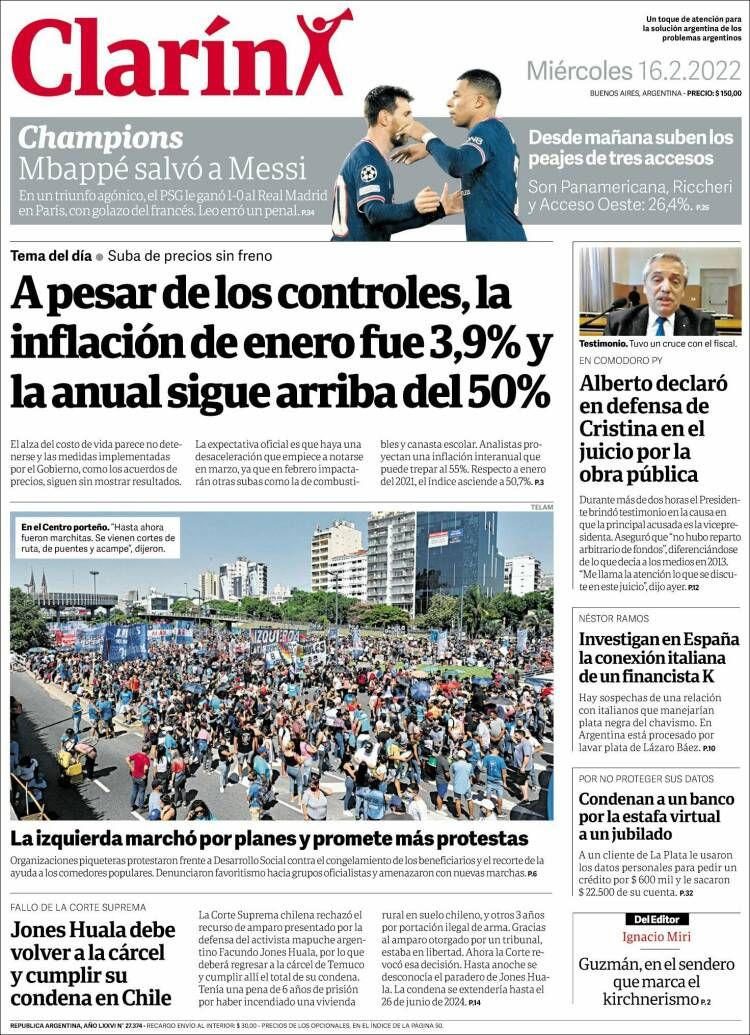 Clarin Mbappé PSG-Real Madrid