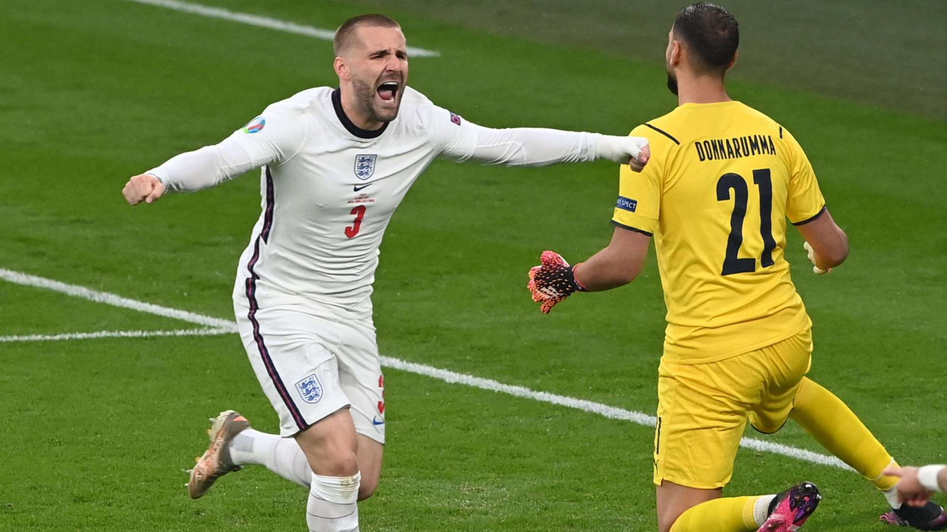 Luke Shaw England Italy