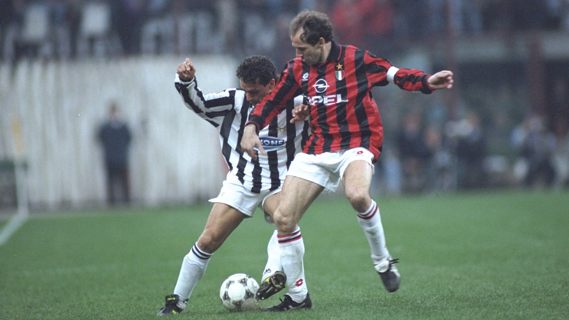 Roberto Baggio. Juventus vs AC Milan