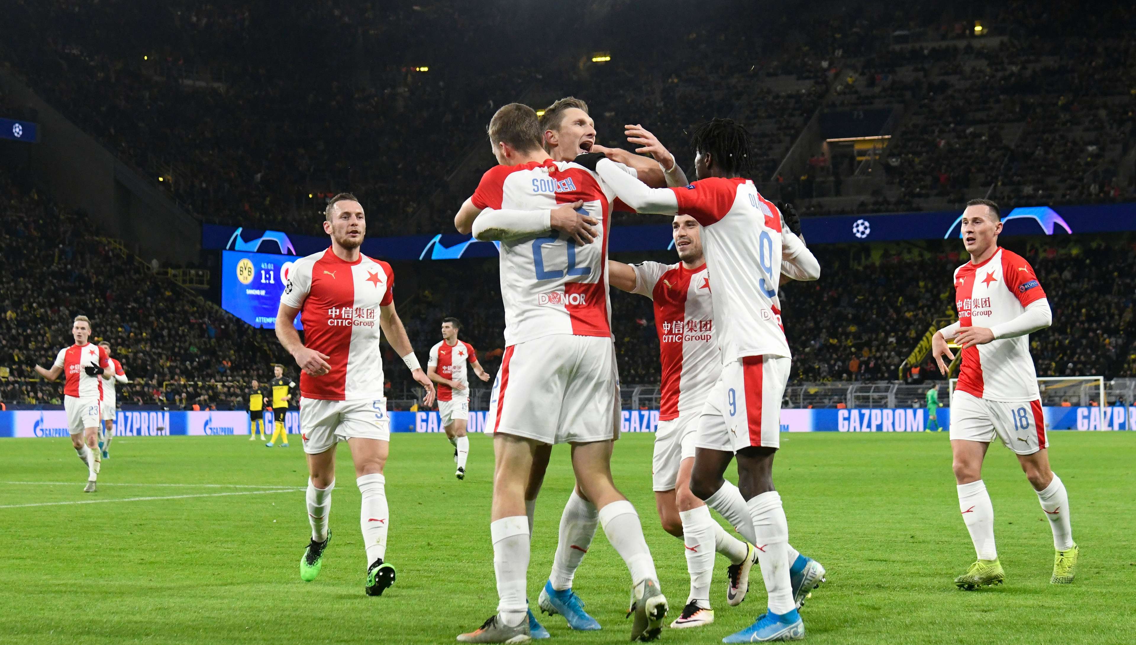 Borussia Dortmund Slavia Prague UEFA Champions League 12/11/19