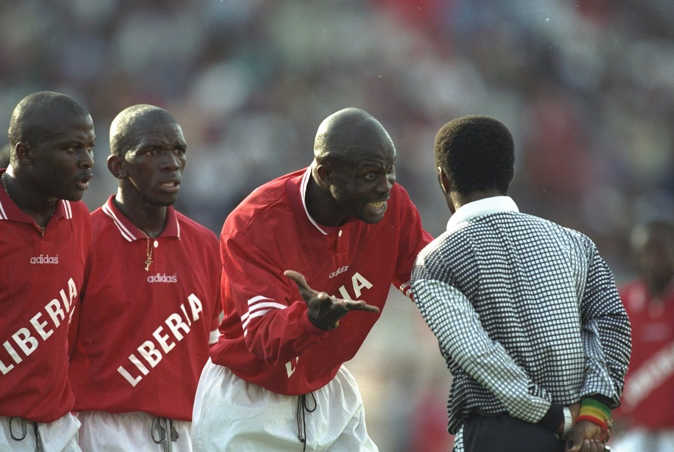 George Weah Liberia Tunisia 1998 World Cup qualifier