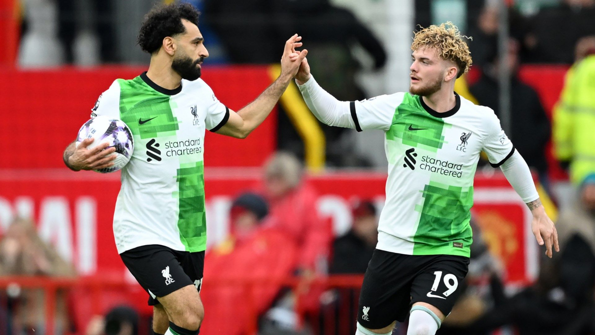 Harvey Elliott Mohamed Salah Liverpool Manchester United Premier League 2023-24