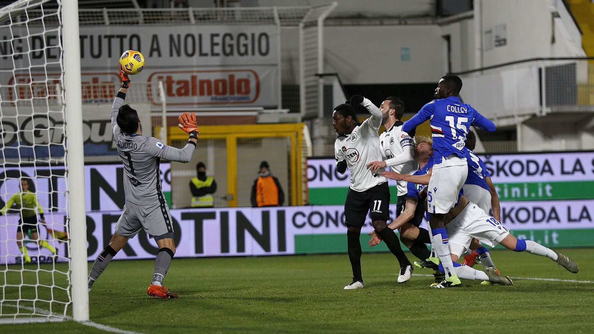 Claudio Terzi Spezia Sampdoria Serie A
