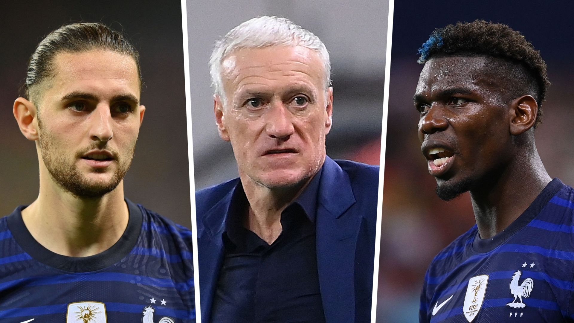 Adrien Rabiot Didier Deschamps Paul Pogba France GFX