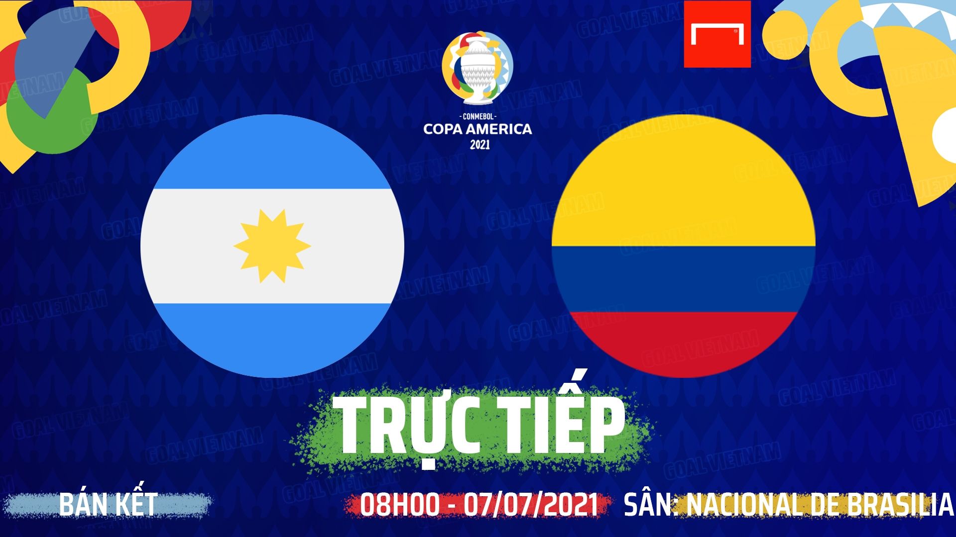 Live Argentina vs Colombia