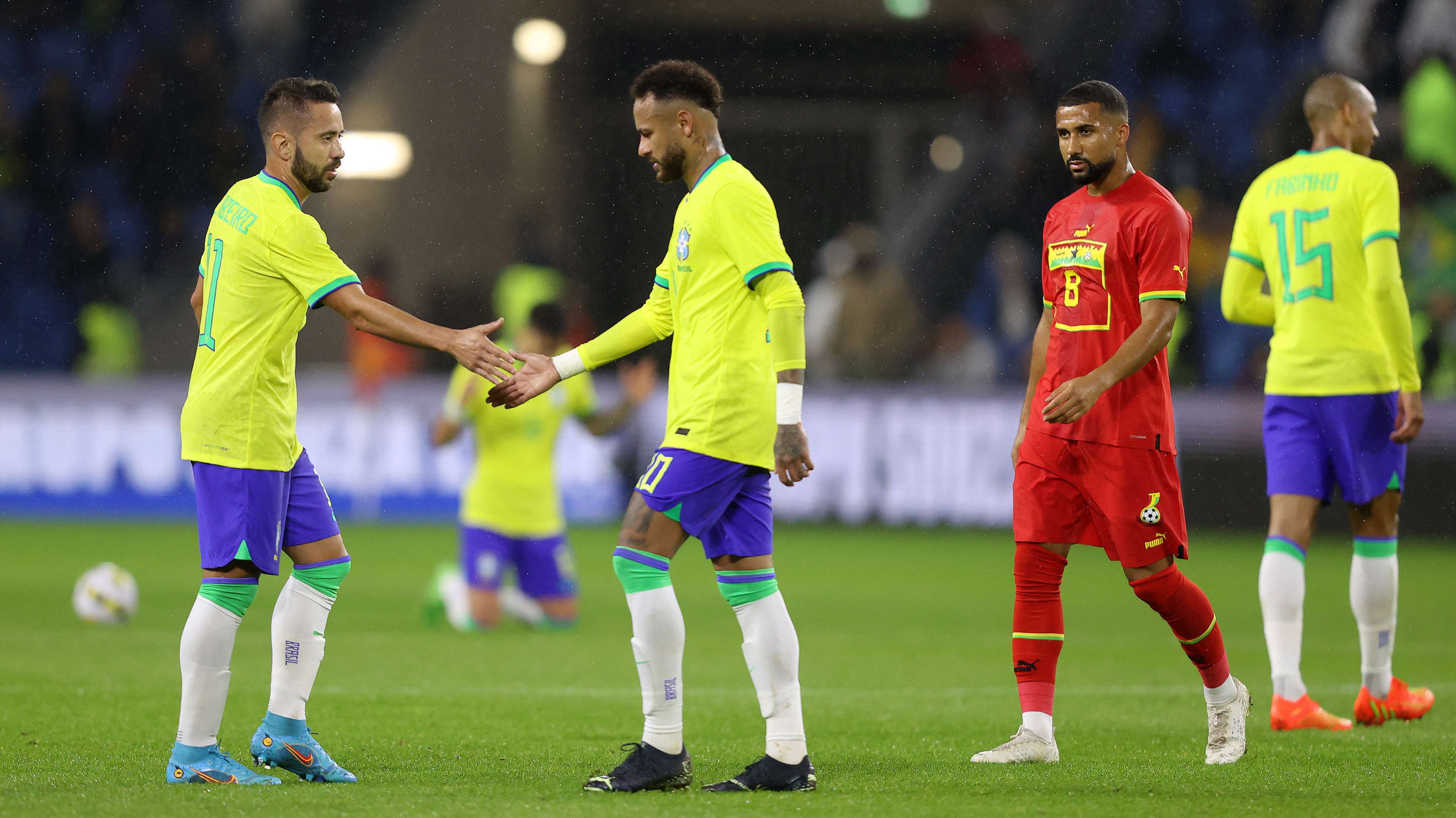 Everton Ribeiro e Neymar, Brasil x Gana 23 09 2022