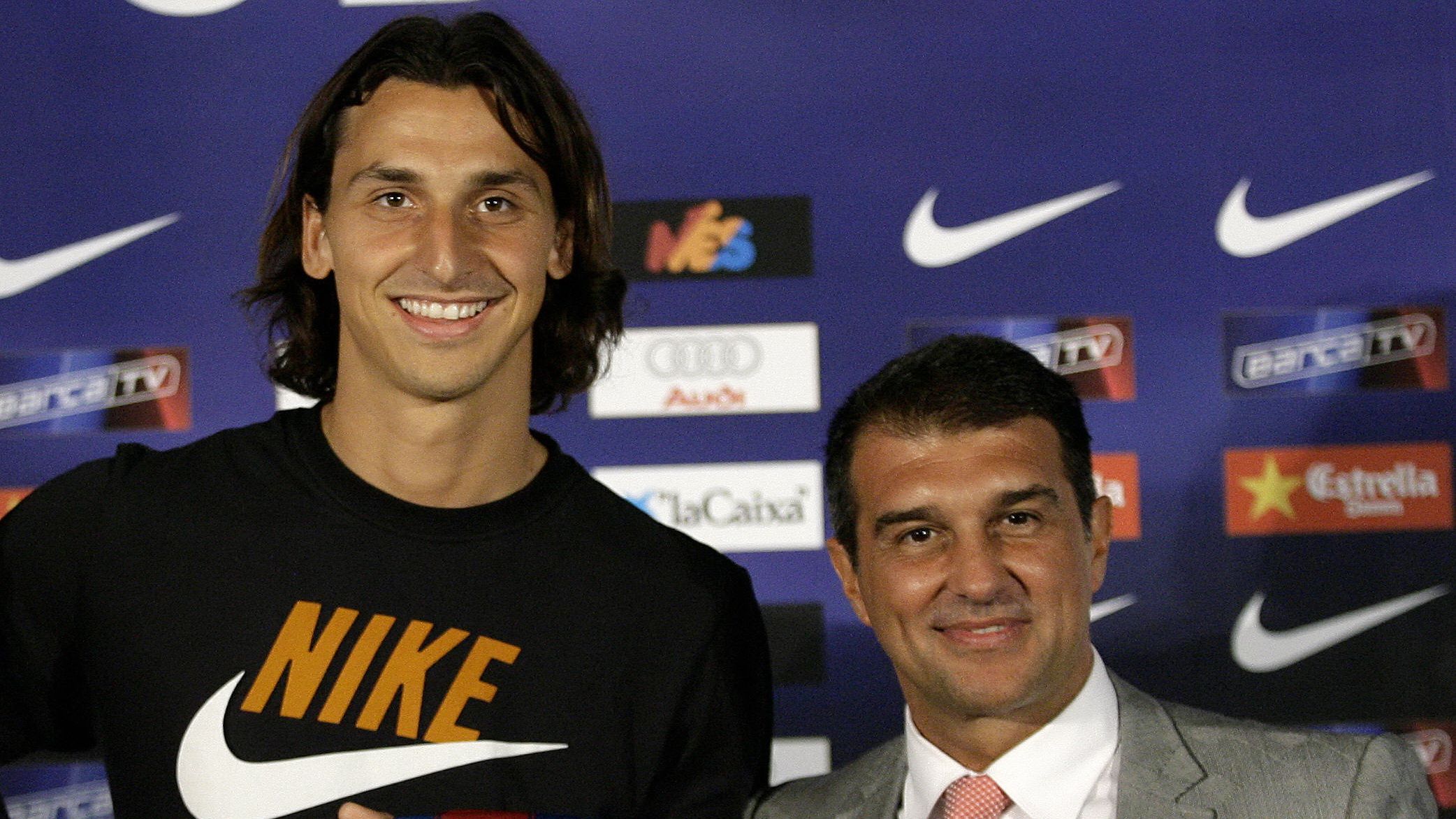 Joan Laporta Zlatan Ibrahimovic Barcelona