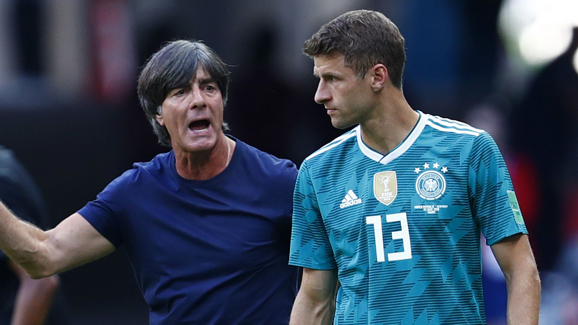 Joachim Low Thomas Muller Germany 2018