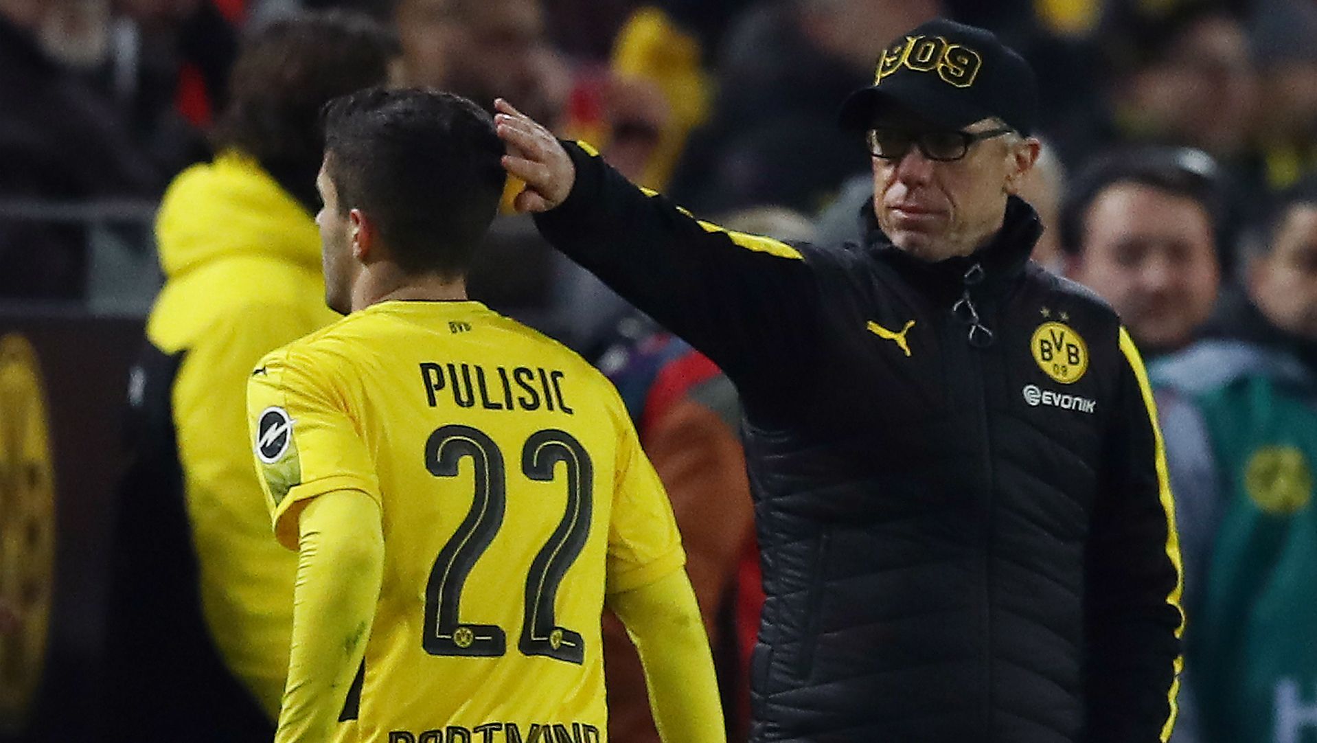 Christian Pulisic Peter Stoger Borussia Dortmund