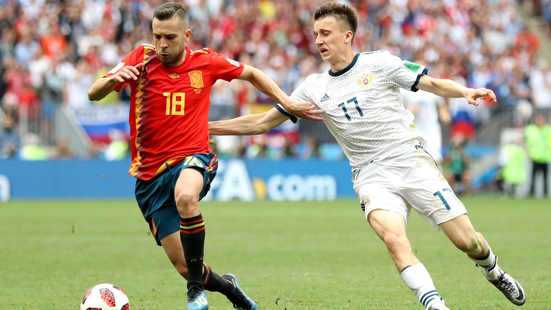 Jordi Alba Spain Russia World Cup
