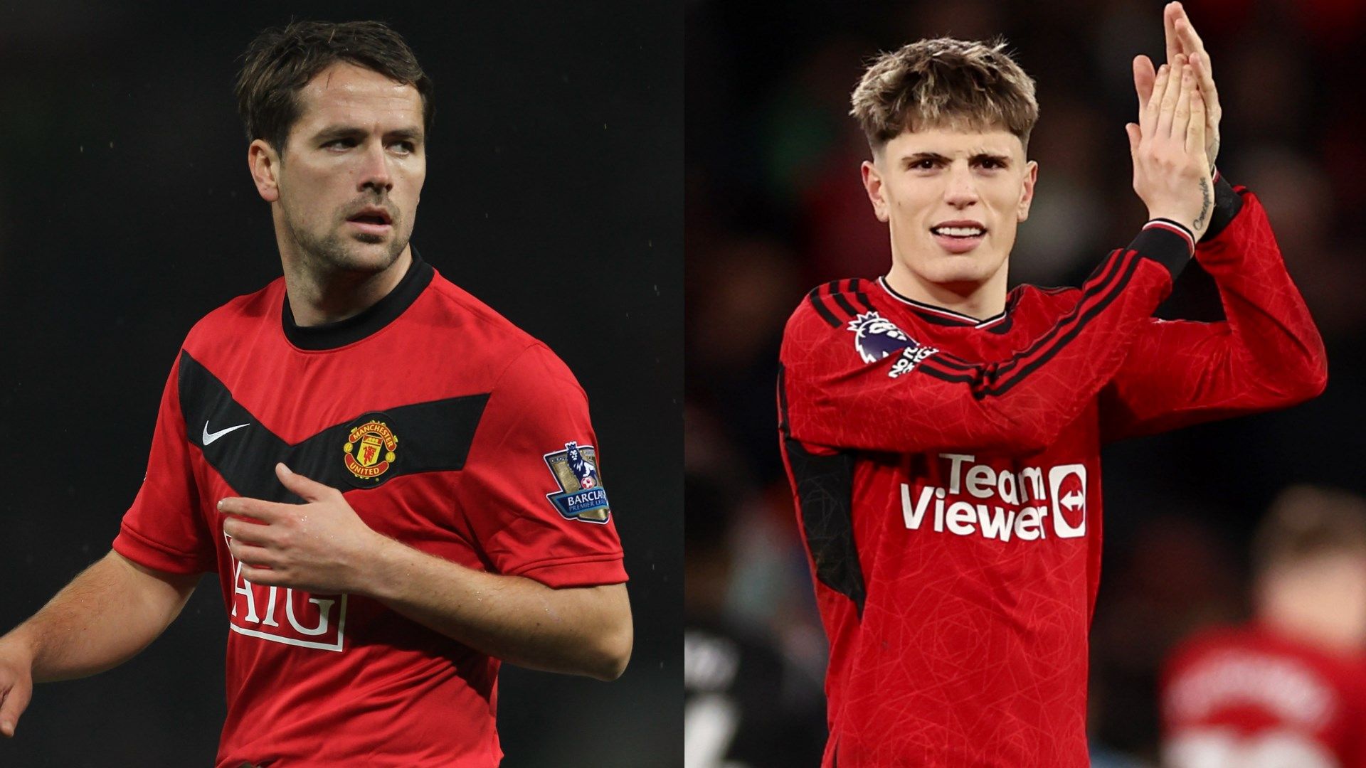 Michael Owen Alejandro Garnacho Man Utd Split