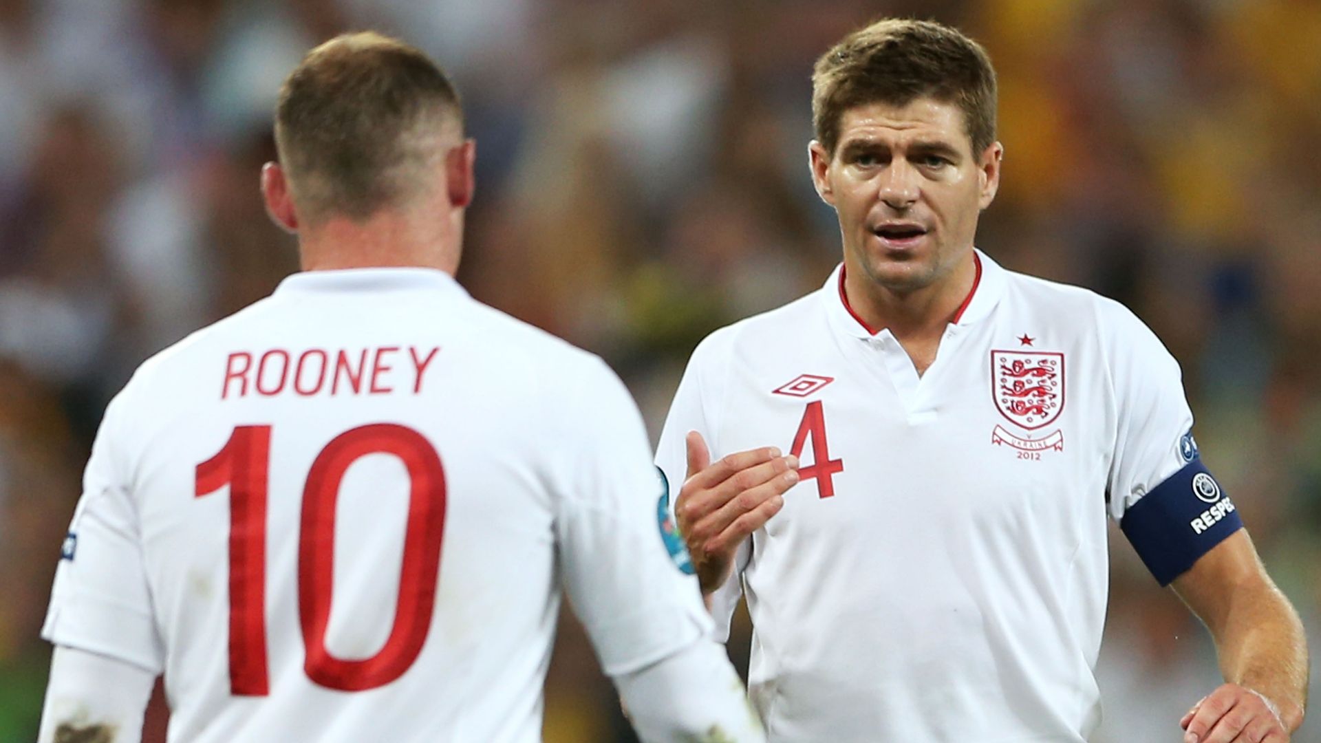 Wayne Rooney Steven Gerrard England