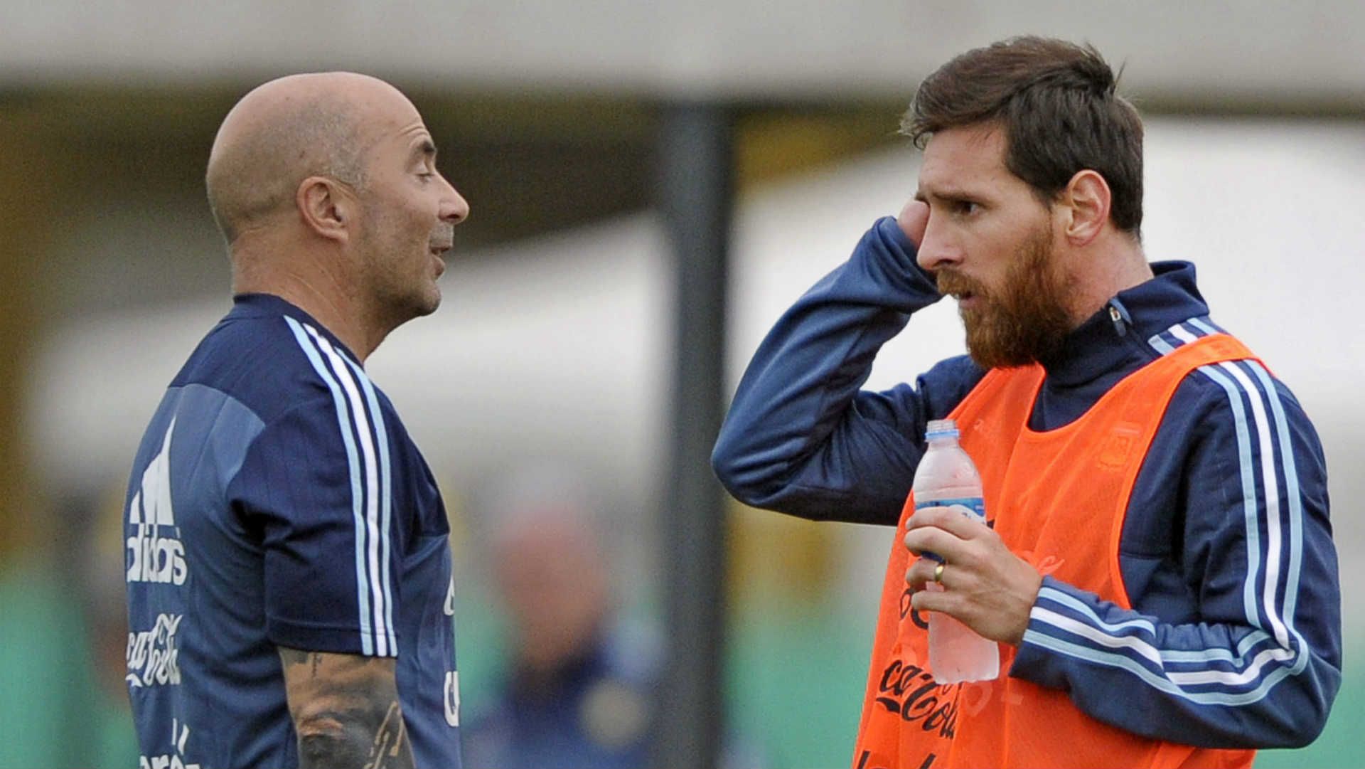 2018-05-22 Lionel Messi Jorge Sampaoli