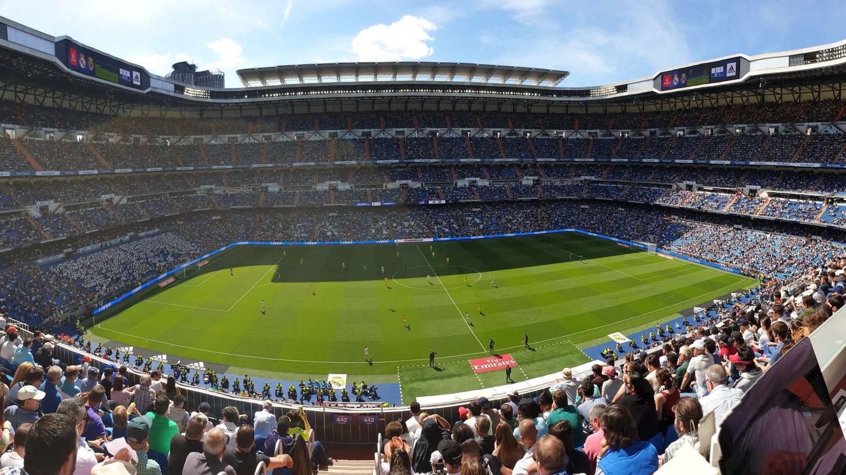 Asistencia Santiago Bernabeu Real Madrid Villarreal
