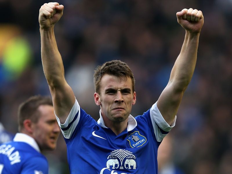 Seamus Coleman Everton v Cardiff City  Premier League 03152014