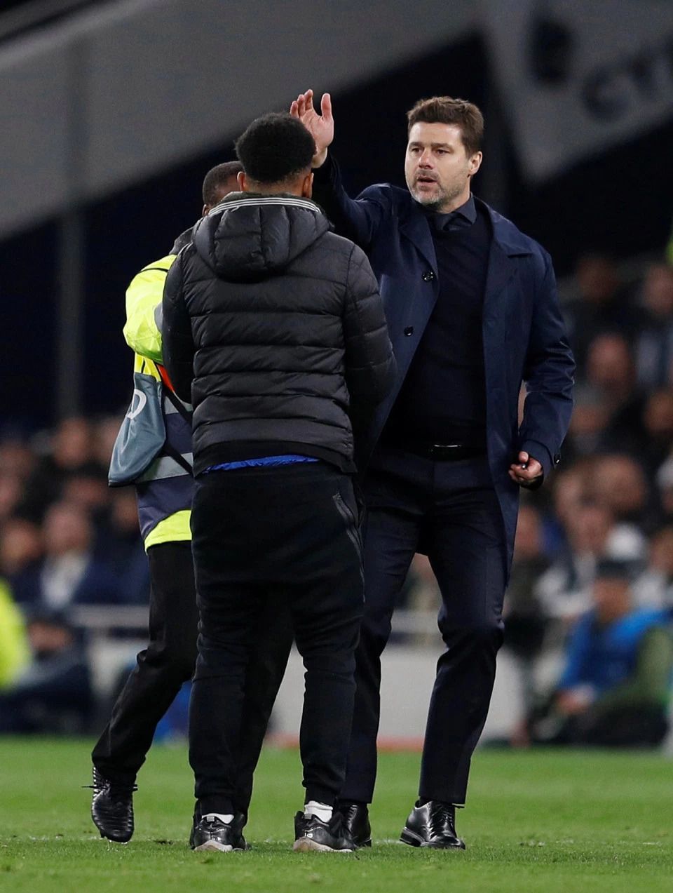 Tottenham Manchester City Pitch invader