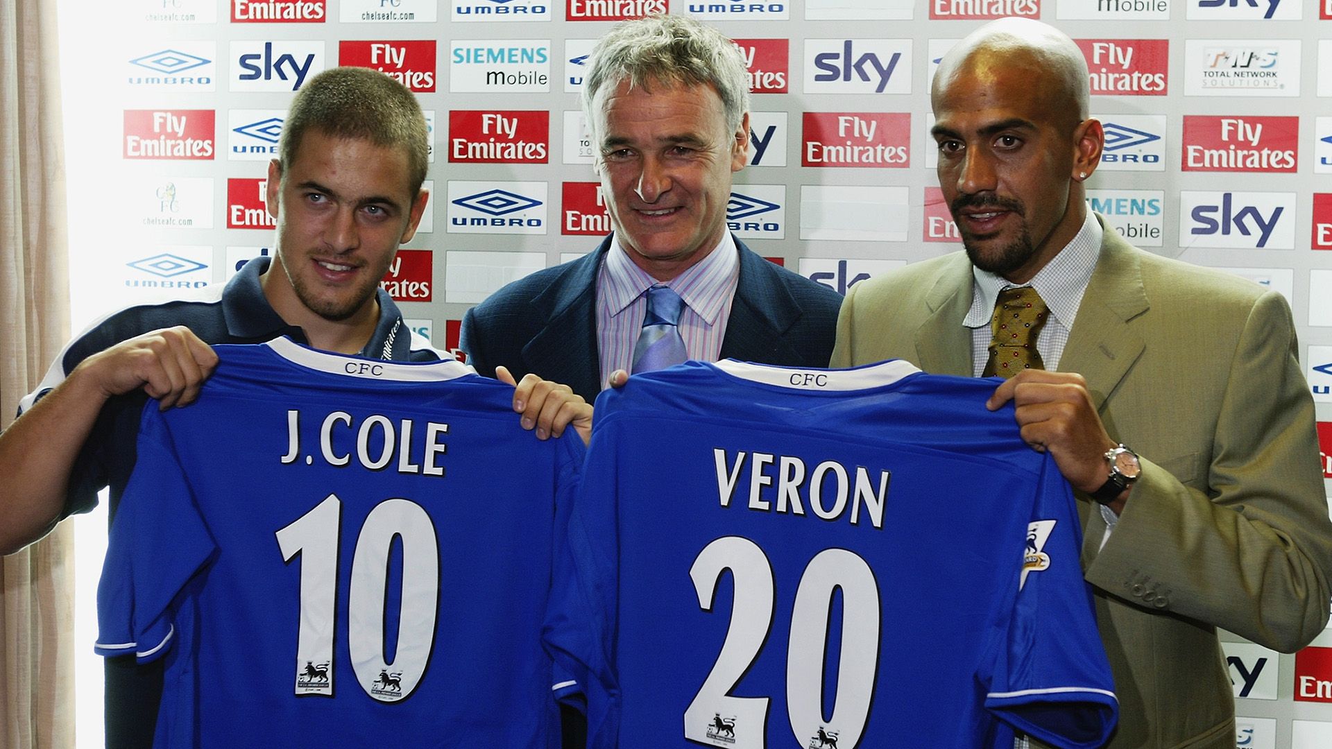 Juan Veron Joe Cole Ranieri Chelsea 07082003