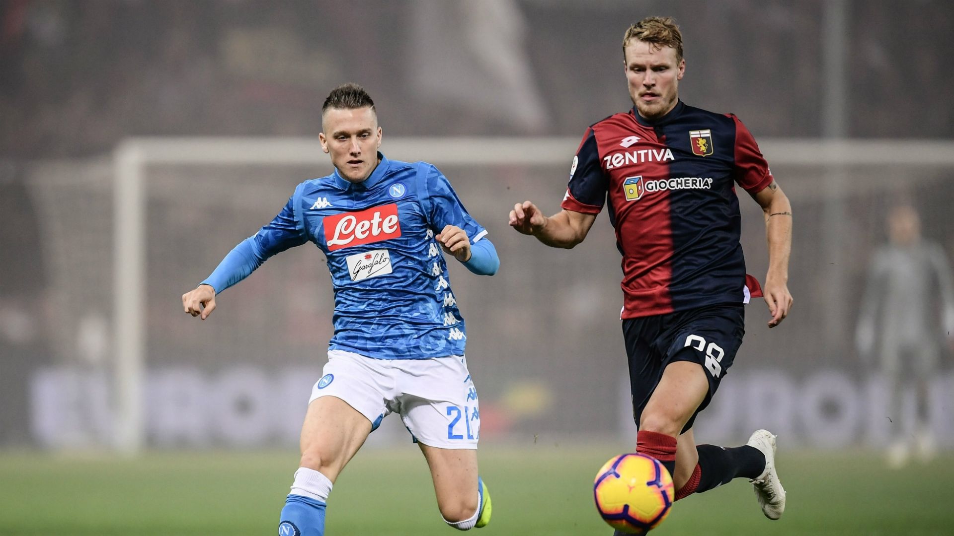 Piotr Zielinski Oscar Hiljemark Genoa Napoli Serie A