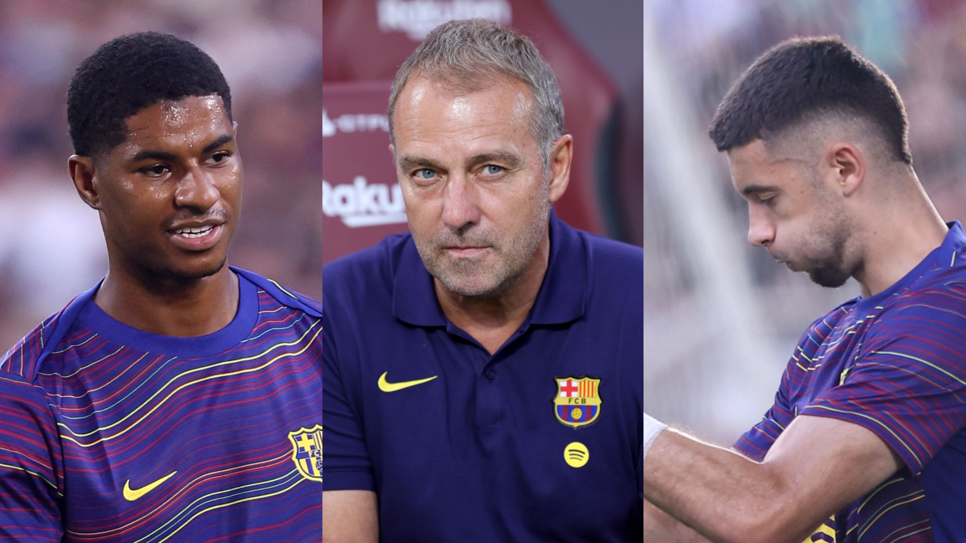 GFX Hansi Flick Marcus Rashford Joan Garcia