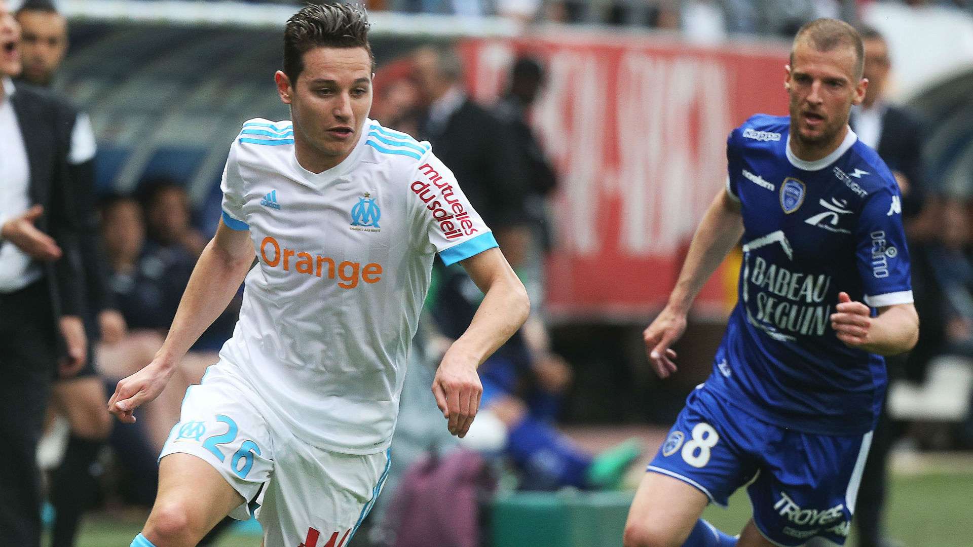 Florian Thauvin Stephane Darbion Troyes Marseille Ligue 1 15042018